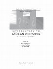 Research paper thumbnail of Introduction to African Philosophy Study Guide .pdf