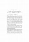 Research paper thumbnail of Paintings and Illuminated Manuscripts as Sources of the History of Childhood: Conceptions of Childhood in the Renaissance