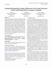 Research paper thumbnail of Gendered design bias: Gender differences of in-game character choice and playing style in League of Legends