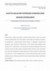 Research paper thumbnail of Kant'ın Ahlak Metafiziğinde Evrenselliğin Hukuki Çözümlemesi