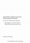 Research paper thumbnail of C. Mussini, S. Rocchi, G. Cascio, Premessa, in: ID. (edd.), Storie di libri e tradizioni manoscritte dall'Antichità all'Umanesimo in memoria di Alessandro Daneloni