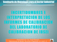 Research paper thumbnail of Incertidumbres e Interpretacion de los resultados de calibracion de IBSEI