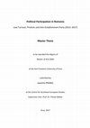 Research paper thumbnail of Political Participation in Romania: Low Turnout, Protests and Anti-Establishment Party (2012–2017)