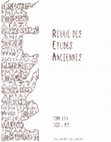 Research paper thumbnail of MELCHOR GIL, E. (2017) : [Review REVUE DES ÉTUDES ANCIENNES] - BRASSOUS, L. y QUEVEDO, A. [Eds.] (2015) - Urbanisme civique en temps de crise. Les espaces publics d'Hispanie et de l'Occident romain entre le IIe et le IVe siècle, Collection de la Casa de Velázquez, 149, Madrid, 388 p.