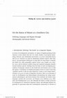 Research paper thumbnail of On the Status of Miami as a Southern City: Defining Language and Region through Demography and Social History