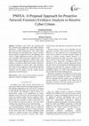 Research paper thumbnail of PNFEA: A Proposal Approach for Proactive Network Forensics Evidence Analysis to Resolve Cyber Crimes