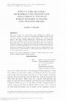 Research paper thumbnail of "What’s the Matter?" Murderous Husbands and “Adulterous” Wives in Early Modern English and Spanish Drama