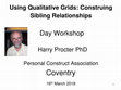 Research paper thumbnail of Powerpoint Presentation: Using Qualitative Grids: Construing Sibling Relationships and Intersubjectivity