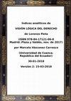 Research paper thumbnail of Índices analíticos de VISIÓN LÓGICA DEL DERECHO