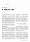 Research paper thumbnail of Il voto alla carta