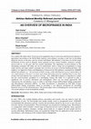 Research paper thumbnail of AN OVERVIEW OF MICROFINANCE IN INDIA