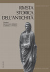 Research paper thumbnail of “Los orígenes del patronato cívico en las provincias hispanas: desde Cneo Pompeyo Magno al Triunviro Marco Emilio Lépido”, Rivista Storica dell´Antichità, 47, 2017, pp. 35-58.