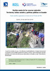 Research paper thumbnail of Programa - Coloquio Internacional "Gestión común de los recursos naturales en Ecuador" (2018)