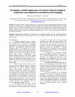 Research paper thumbnail of Developing a Mobile Application to be used in Mineral/Geological Exploration with emphasis on Geochemical Soil Sampling