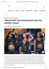 Research paper thumbnail of G. HUSKENS, “Beychella” als momentum voor de zwarte vrouw, mo.be, 2018.