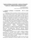 Research paper thumbnail of Compétences plurilingues et interculturelles -compétences professionnelles : Quels enjeux pour l'enseignement supérieur économique et politique ? "Etude de cas: L'Académie d'Études Économiques de Bucarest"