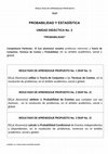 Research paper thumbnail of PROBABILIDAD Y ESTADÍSTICA