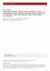 Research paper thumbnail of Jonathan Simon, Mass incarceration on trial. A remarkable court decision and the future of prison in America, The New Press, New York 2014