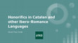 Research paper thumbnail of Address in Catalan and other Ibero-Romance Languages