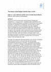 Research paper thumbnail of Abstract Edward Harris, The Athens Greek Religion Seminar May 8, 2018: " Signs vs. Laws, Decrees and By-Laws in Greek Sacred Norms"