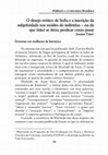 Research paper thumbnail of O desejo erótico de Sofia e a inscrição da subjetividade nos moldes do indivíduo – ou do que (não) se deixa predicar como posse