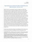 Research paper thumbnail of Opportunities, barriers and threats for children with disabilities in the digital environment: a literature review