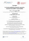 Research paper thumbnail of Società a partecipazione pubblica Convegno Università Padova