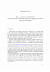 Research paper thumbnail of Roma, un laboratorio delle identità? Comunità ‘nazionali’, dinamiche associative e linguaggio devozionale tra XVI e XVIII secolo, in Venire a Roma, restare a Roma. Forestieri e stranieri fra Quattro e Settecento, a cura di S. Cabibbo, A. Serra, Roma, Roma TrE-Press, 2017