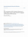 Research paper thumbnail of Self–assessment in EFL Grammar Classroom: A
Study of EFL Learners at the Centre for Languages and Translation, Ibb University