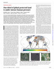 Research paper thumbnail of One-third of global protected land is under intense human pressure