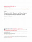 Research paper thumbnail of Receptions of the Classics in the African Diaspora of the Hispanophone and Lusophone Worlds: Atlantis Otherwise. Ed. & Intro Elisa Rizo and Madeleine Henry.  Lanham: Lexington Books/Rowman & Littlefield, 2016.