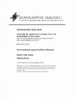 Research paper thumbnail of Post-transitional regional fertility in Romania