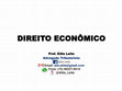 Research paper thumbnail of DIREITO ECONÔMICO