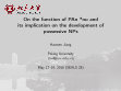 Research paper thumbnail of On the function of PAn *nu and its implication on the development of possessive NPs