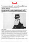 Research paper thumbnail of G. HUSKENS, De echos van Leopold II een koloniale Calimero, Knack.be, 2018.