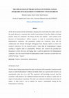 Research paper thumbnail of THE APPLICATION OF THEORY OF PLAY IN STUDYING TANGON (FOLKLORE) OF KADAZANDUSUN COMMUNITY'S SUSTAINABILITY