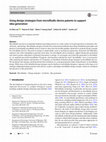 Research paper thumbnail of Using design strategies from microfluidic device patents to support idea generation