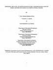 Research paper thumbnail of APPRAISING THE LEVEL OF PARTICIPATION IN EARLY CHILDHOOD EDUCATION BY PUBLIC AND PRIVATE SCHOOLS IN NORTH-CENTRAL NIGERIA