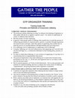 Research paper thumbnail of GTP Organizer Training: Training Guide #46, Principles and Methods of Grassroots Lobbying