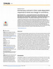 Research paper thumbnail of Animal taxa contrast in their scale-dependent responses to land use change in rural Africa