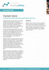 Research paper thumbnail of EDUCATOR GUIDE Developing employABILITY Career story -Educator guide EDUCATOR GUIDE