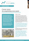 Research paper thumbnail of STUDENT RESOURCE on accomplishing your goals