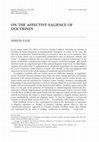 Research paper thumbnail of On the Affective Salience of Doctrines