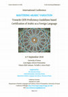 Research paper thumbnail of MASTERING ARABIC VARIATION International Conference - University of Genoa, 6-7 September 2018