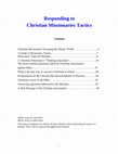 Research paper thumbnail of Responding to Christian Missionaries Tactics