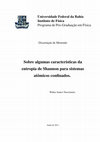 Research paper thumbnail of Sobre algumas características da entropia de Shannon para sistemas atômicos confinados