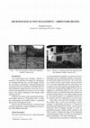 Research paper thumbnail of Archaeological Site Management - Arheo Park Brazda