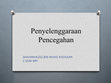 Research paper thumbnail of Penyelenggaraan Pencegahan 8033