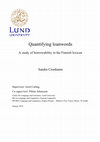 Research paper thumbnail of Quantifying loanwords – A study of borrowability in the Finnish lexicon