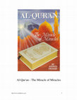 Research paper thumbnail of Quran the miracle of moracles by Ahmad deedat